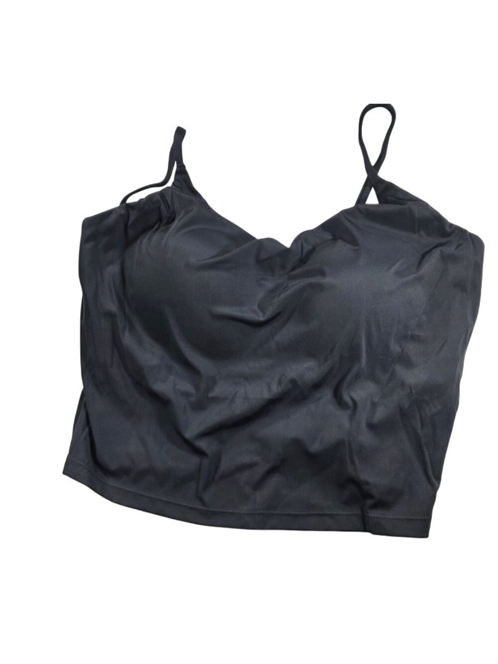 CVG Black Padded Sports Bra Nylon Spandex Blend Size L workout exercise sports